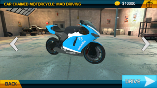 Motorbike Driving: Chained Car screenshot 0