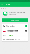 Wabi - Virtual Number for WeChat screenshot 1