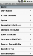 HTML5 Pro Quick Guide Free screenshot 0