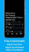 Teleprompter: Floating Notes screenshot 2