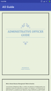 Administrative Officer Guide screenshot 1