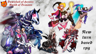 Downfall of Heroes: Guild of Demons turn-based RPG screenshot 1