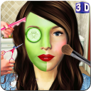 Beauty Spa Salon 3D, Make Up & Hair Cutting Games Icon