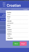A starting point for you to continuously grow your Croatian vocabulary. screenshot 0