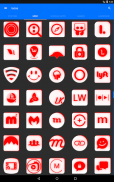 Inverted White and Red Icon Pack Free screenshot 1