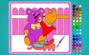 Coloring Game-Lovely Bear screenshot 2