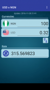 US Dollar to Nigerian Naira screenshot 1