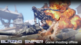 Blazing Sniper - offline shooting game screenshot 0