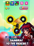 Ninja Kid vs Zombies Special - Fidget Spinner screenshot 2