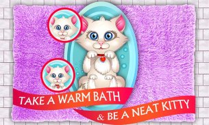 Kitty Cat Pop: Virtual Pet Grooming E Vestir screenshot 6