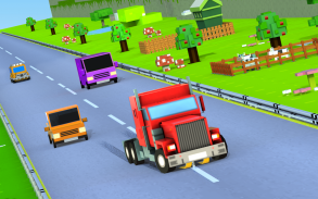 Blocky Car Highway Racer: Traffic Racing Game screenshot 6