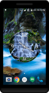 Waterfall Clock Live Wallpaper screenshot 3