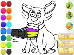 libro para colorear perro screenshot 12