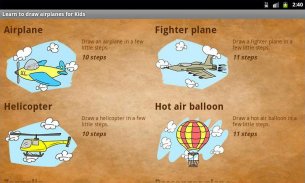 Learn to draw planes for Kids screenshot 3