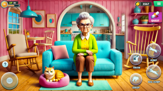 Angry Gran VS Naughty Cat Sim screenshot 3