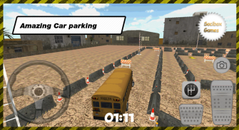 सुपर 3 डी स्कूल बस पार्किंग screenshot 10