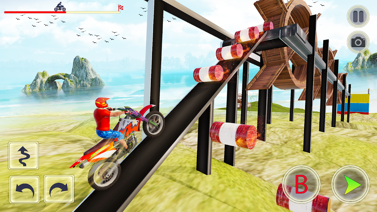 Baixar e jogar Crazy Bike Racing Stunt Game no PC com MuMu Player