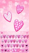 Doodle Love Pink Theme screenshot 1