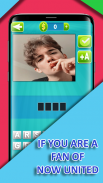 NOW UNITED QUIZ GUESS GAME screenshot 0
