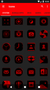 Black and Red Icon Pack Paid screenshot 4