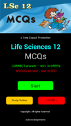 Life Sciences 12 MCQs screenshot 0