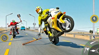 Moto Bike Attack Race 3d games screenshot 9