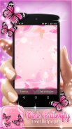 Pink Butterfly Live Wallpaper screenshot 1