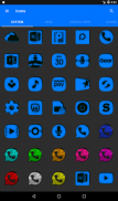 Blue and Black Icon Pack screenshot 9