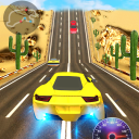 Racing In Car 3D Icon