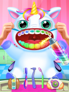 Unicorn Pet Care Little Dentist Game screenshot 0