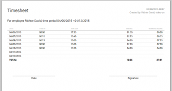 Attendance primaERP screenshot 2