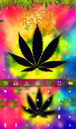 Colored Rasta Weed Keyboard screenshot 0