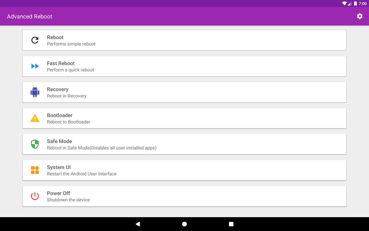 Advanced Reboot | Restart [ROOT] - Загрузить APK для Android | Aptoide
