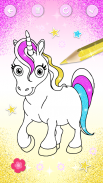 Unicorn Coloring Book Glitter screenshot 4