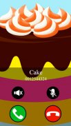 fake call and sms cake game screenshot 2
