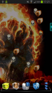 Skull Fire Live Wallpaper screenshot 1