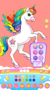 Unicorn Dress Up Coloring Book screenshot 0