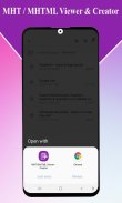 MHT/MHTML Viewer - MHT Creator screenshot 2