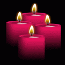 Red Candles Beauty LWP Icon