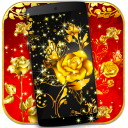 Golden Rose Live Wallpaper HD