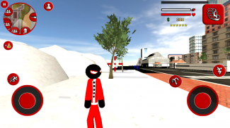 Santa claus stickman rope hero vegas crime screenshot 4