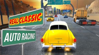 VR balap klasik nyata - balap mobil VR highway screenshot 0