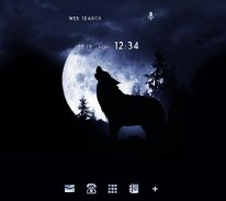 Moonlight Wolf +HOME Theme screenshot 0