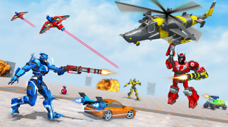 रैंप कार रोबोट ट्रांसफॉर्मिंग गेम: रोबोट कार गेम्स screenshot 3