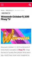 Pinoy TV - The Latest Filipino Shows screenshot 3