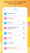 Folio Lite For Facebook & Messenger 2020 screenshot 5