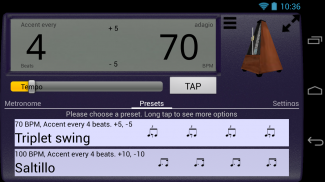 Creative Rhythm Metronome Lite screenshot 0