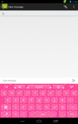 Pink Love GO клавиатуры screenshot 8