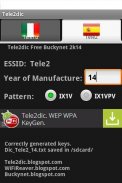 Tele2dic. WEP, WPA & WPA2 Tele2 routers KeyGen. screenshot 4