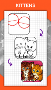 วิธีการวาดสัตว์ บทเรียนการวาดภาพทีละขั้นตอน screenshot 23